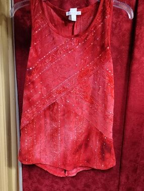 Red Sequin Sleeveless Mini Dress